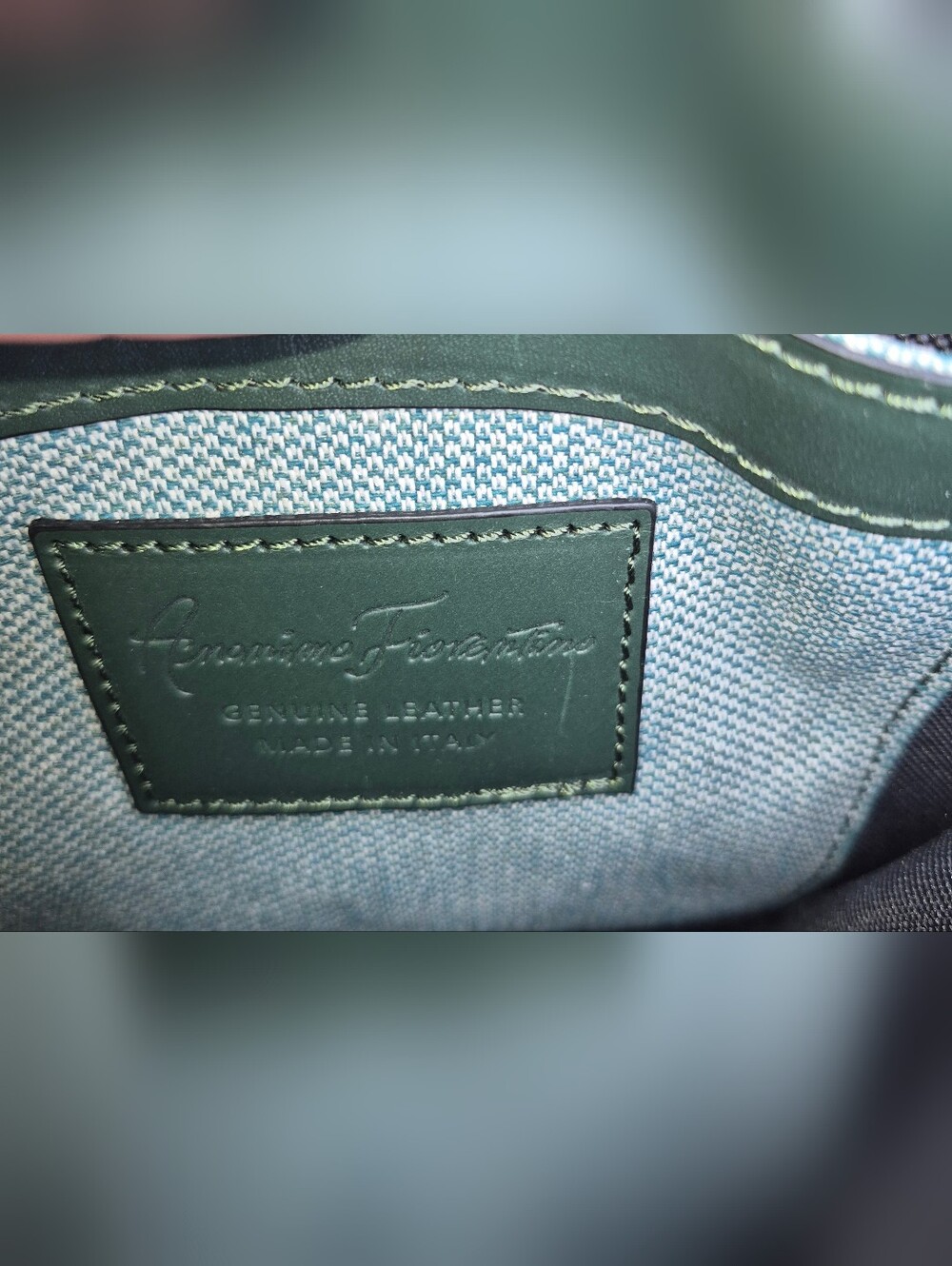 Anonimo Florentine Crossbody, Genuine Leather, Hunter Green - Picture 2 of 10